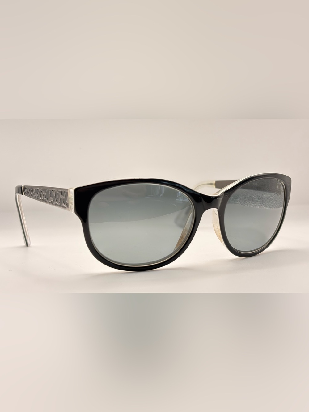 Daisy Fuentes Diana Black Oval Sunglasses Frames Only